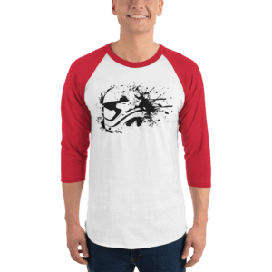 3/4 sleeve raglan shirt